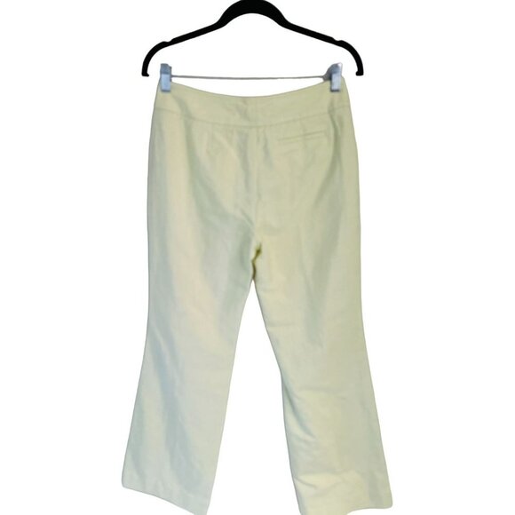 Vtg Y2K Ann Taylor Pants Cotton Silk Wide Leg Casual Trousers Lined Size 4 - Picture 4 of 7